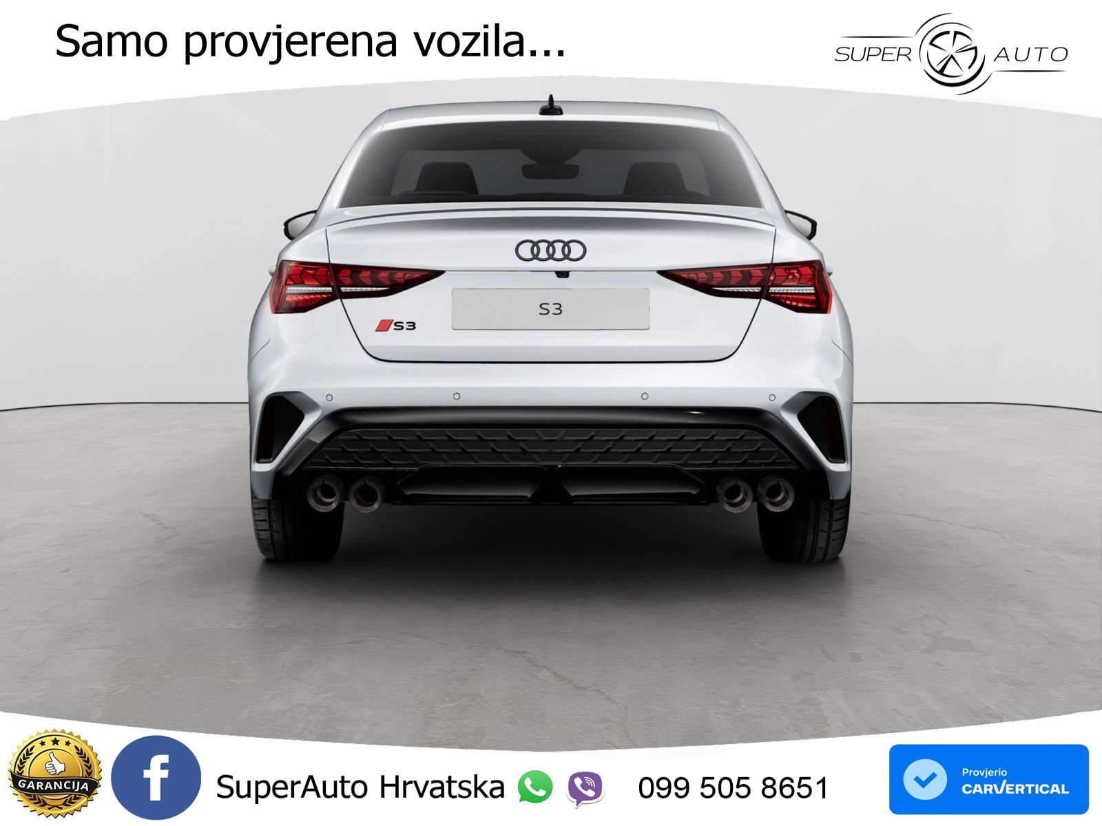Audi S3 Limuzina 2.0 TFSI (333 KS) quattro S tronic MATRIX+GR SJED+KAM