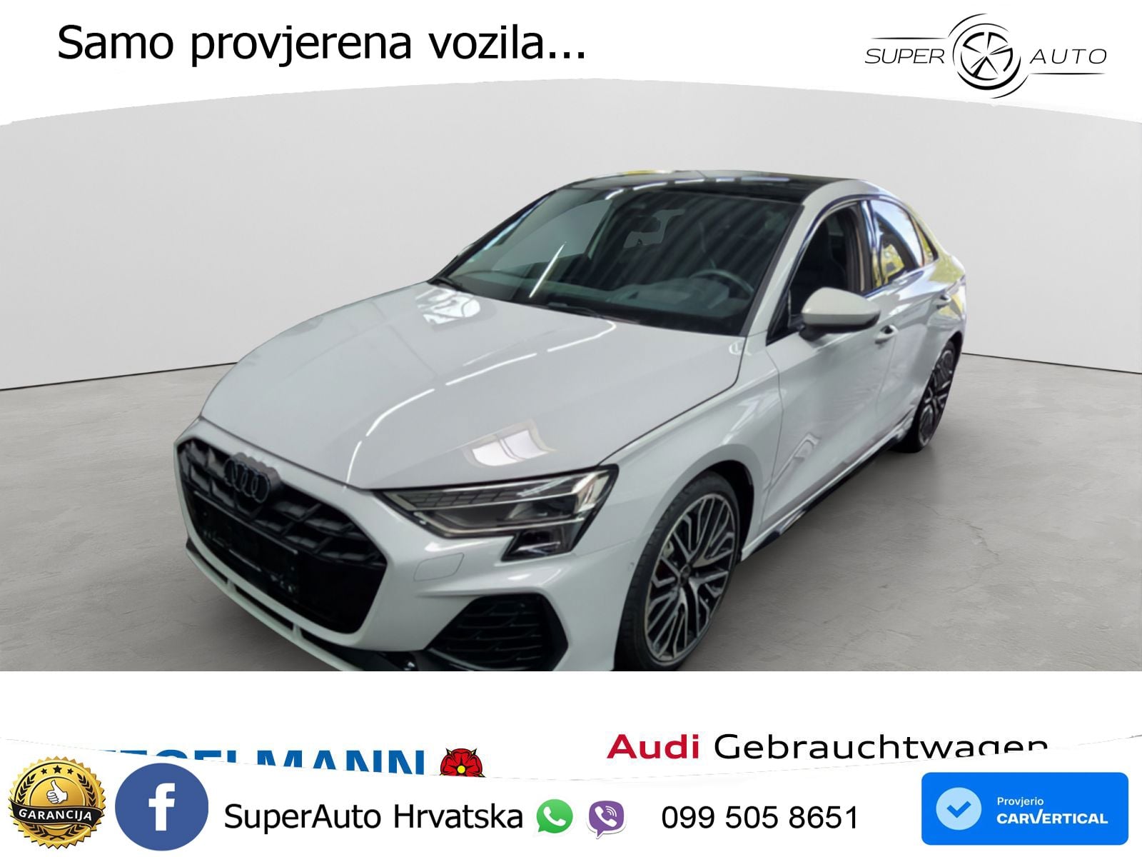 Audi S3 Limuzina 2.0 TFSI (333 KS) quattro S tronic MATRIX+GR SJED+KAM