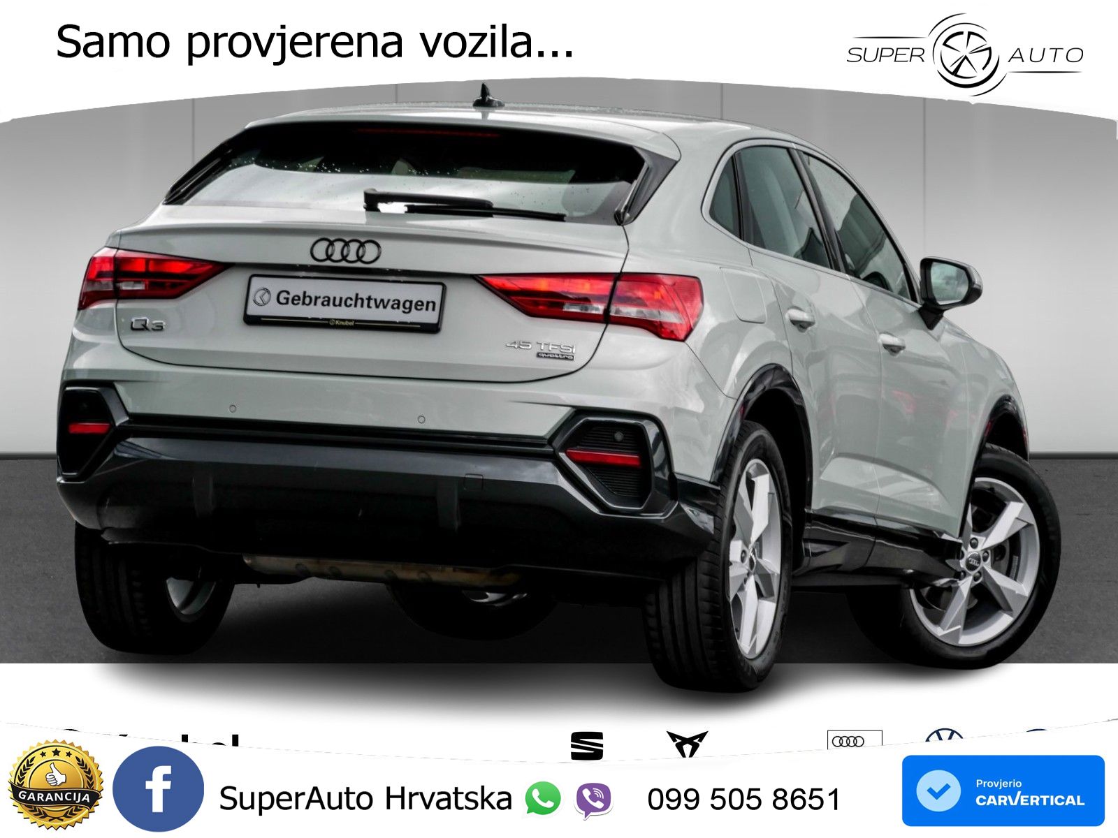 Audi Q3 II Sportback 45 TFSI (230 KS) quattro S tronic LED+GR SJED+ACC