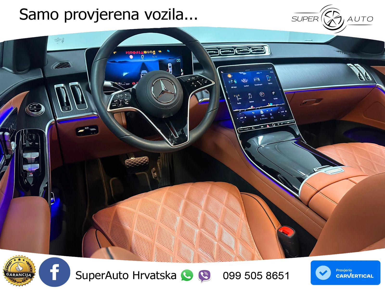 Mercedes S 350d (313 KS) EQ Boost 4MATIC 9G-TRONIC Manufaktur ZRAČNI+ACC+GR SJED+360+PANO
