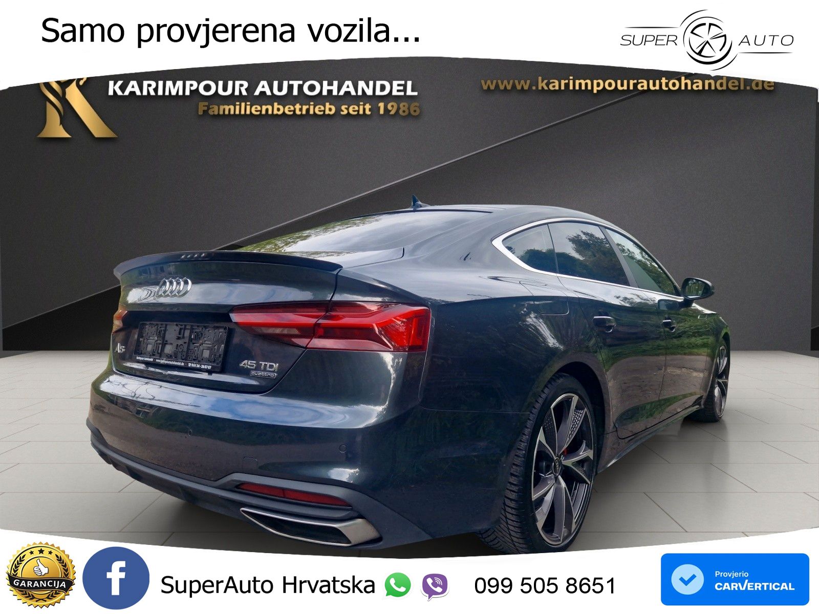 Audi A5 Sportback 45 TDI V6 (231 KS) quattro Tiptronic