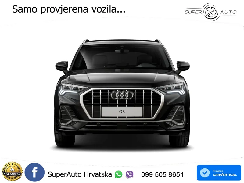 Audi Q3 40 TFSI (190 KS) quattro S tronic S line MATRIX+GR SJED+KAM