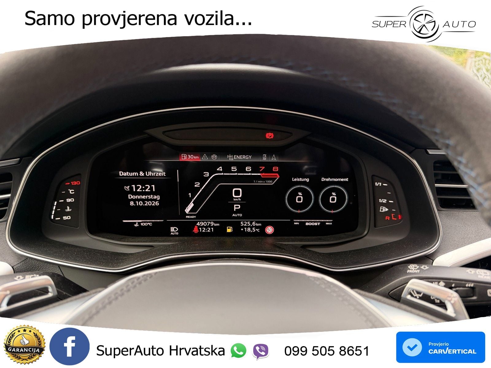 Audi RS6 Avant 4.0 TFSI V8 performance (630 KS)  quattro tiptronic LED+GR SJED+ACC