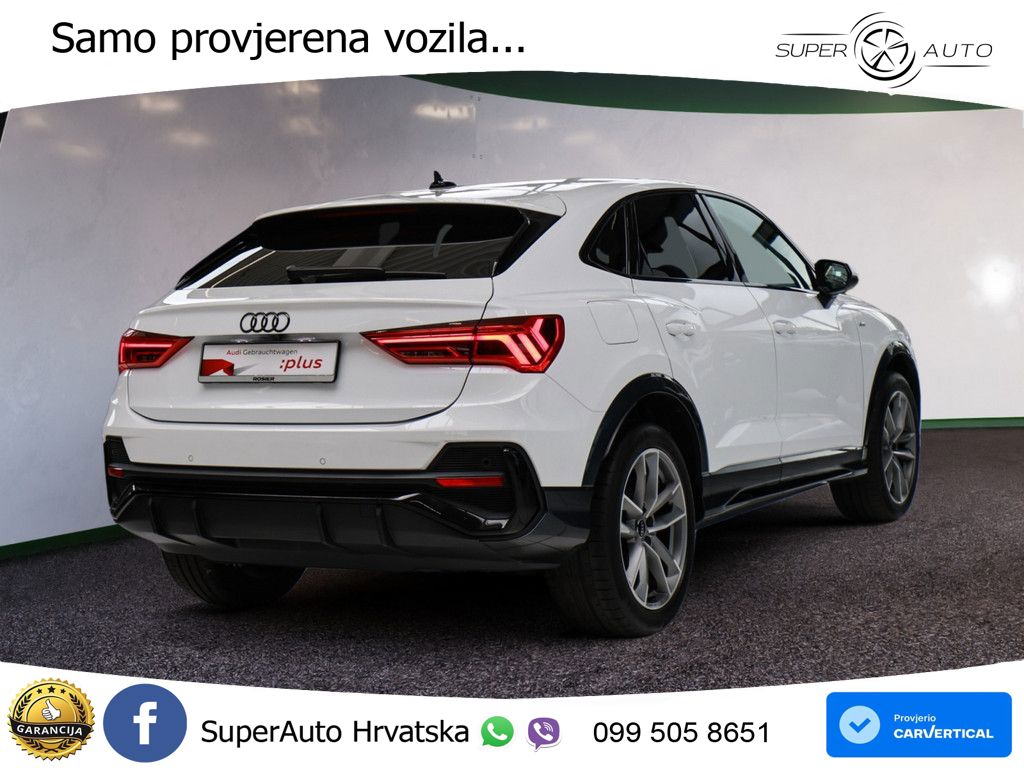 Audi Q3 II Sportback 35 TFSI (150 KS) S tronic S line MATRIX+GR SJED+KAM