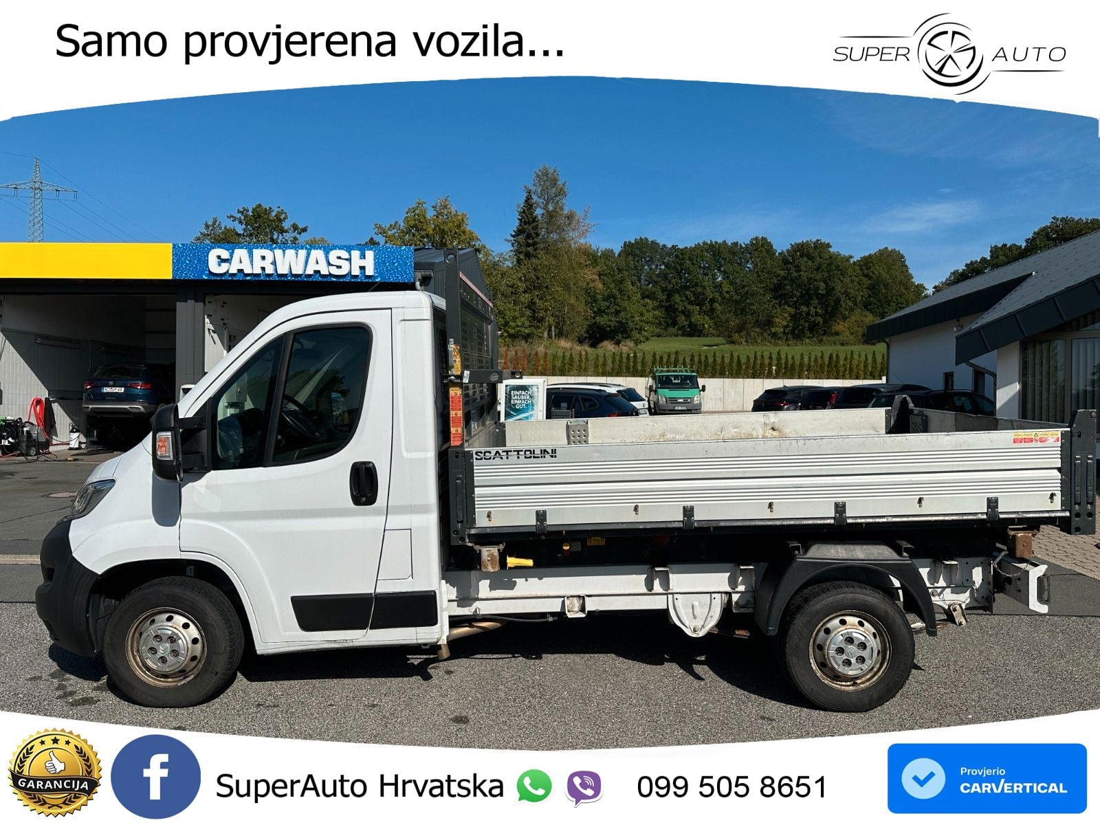 Citroën Jumper 3-Seiten Kipper Klima AHK 3,5T Tempomat 140 KS