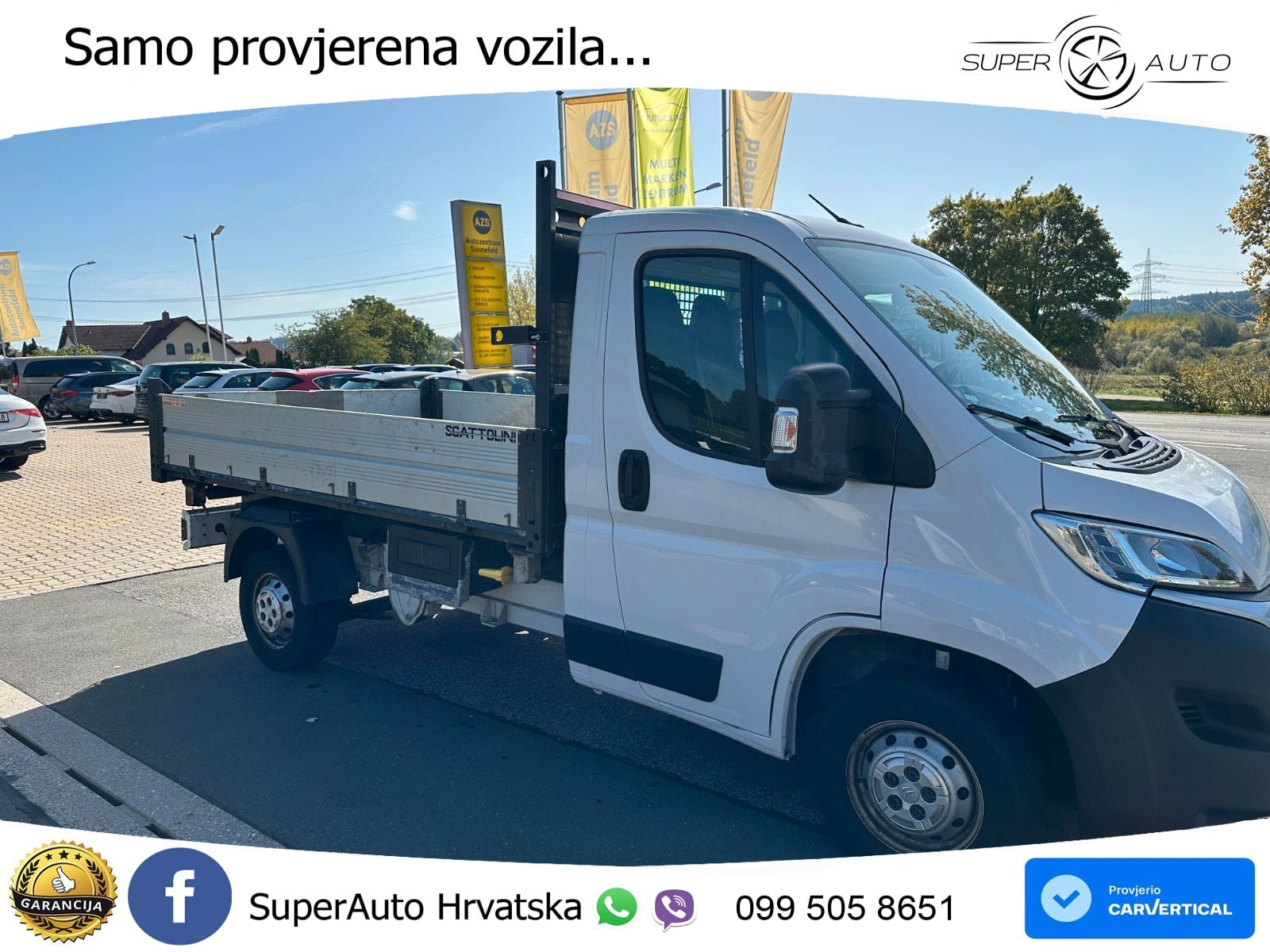 Citroën Jumper 3-Seiten Kipper Klima AHK 3,5T Tempomat 140 KS