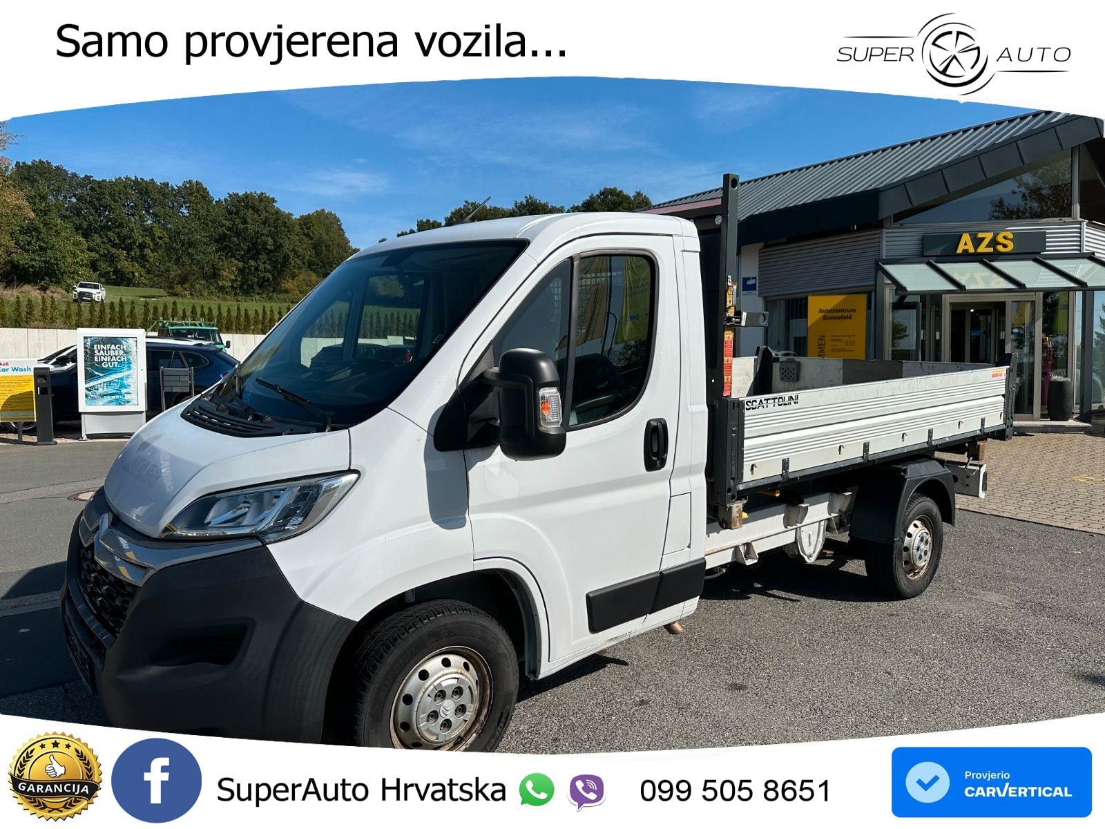 Citroën Jumper 3-Seiten Kipper Klima AHK 3,5T Tempomat 140 KS