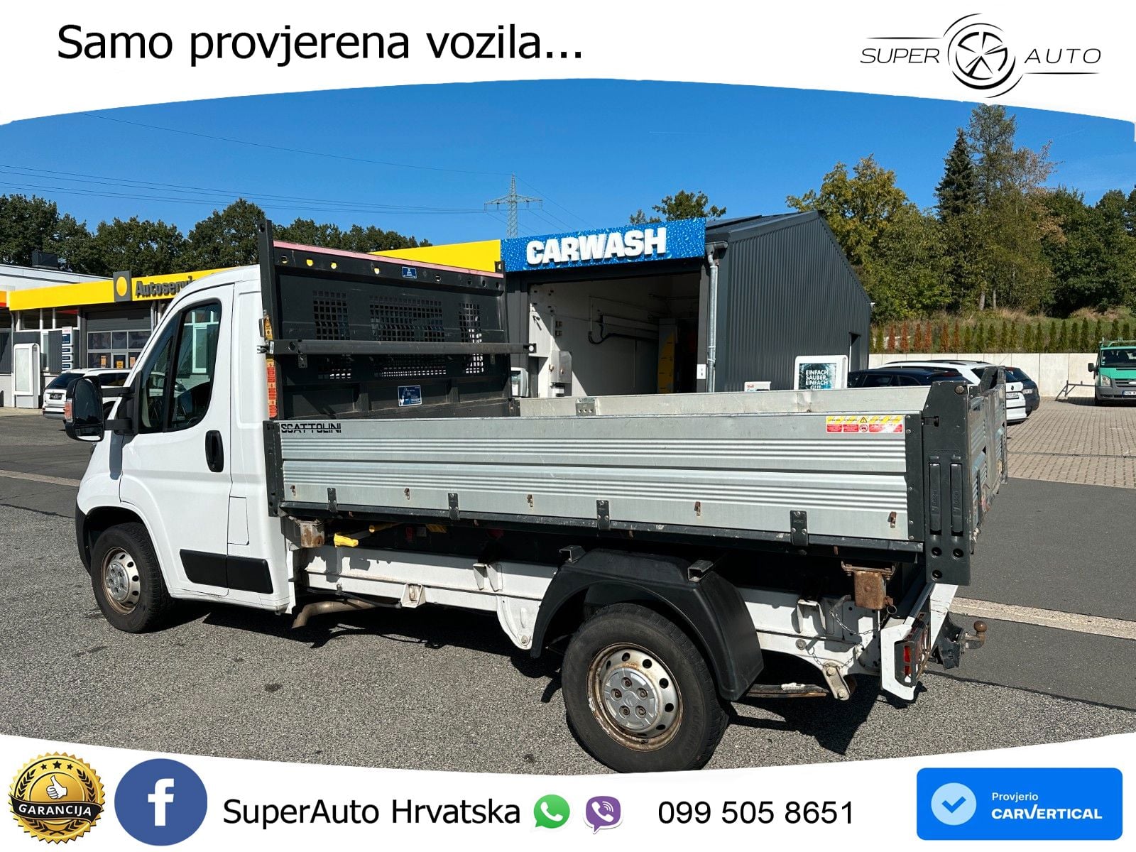 Citroën Jumper 3-Seiten Kipper Klima AHK 3,5T Tempomat 140 KS
