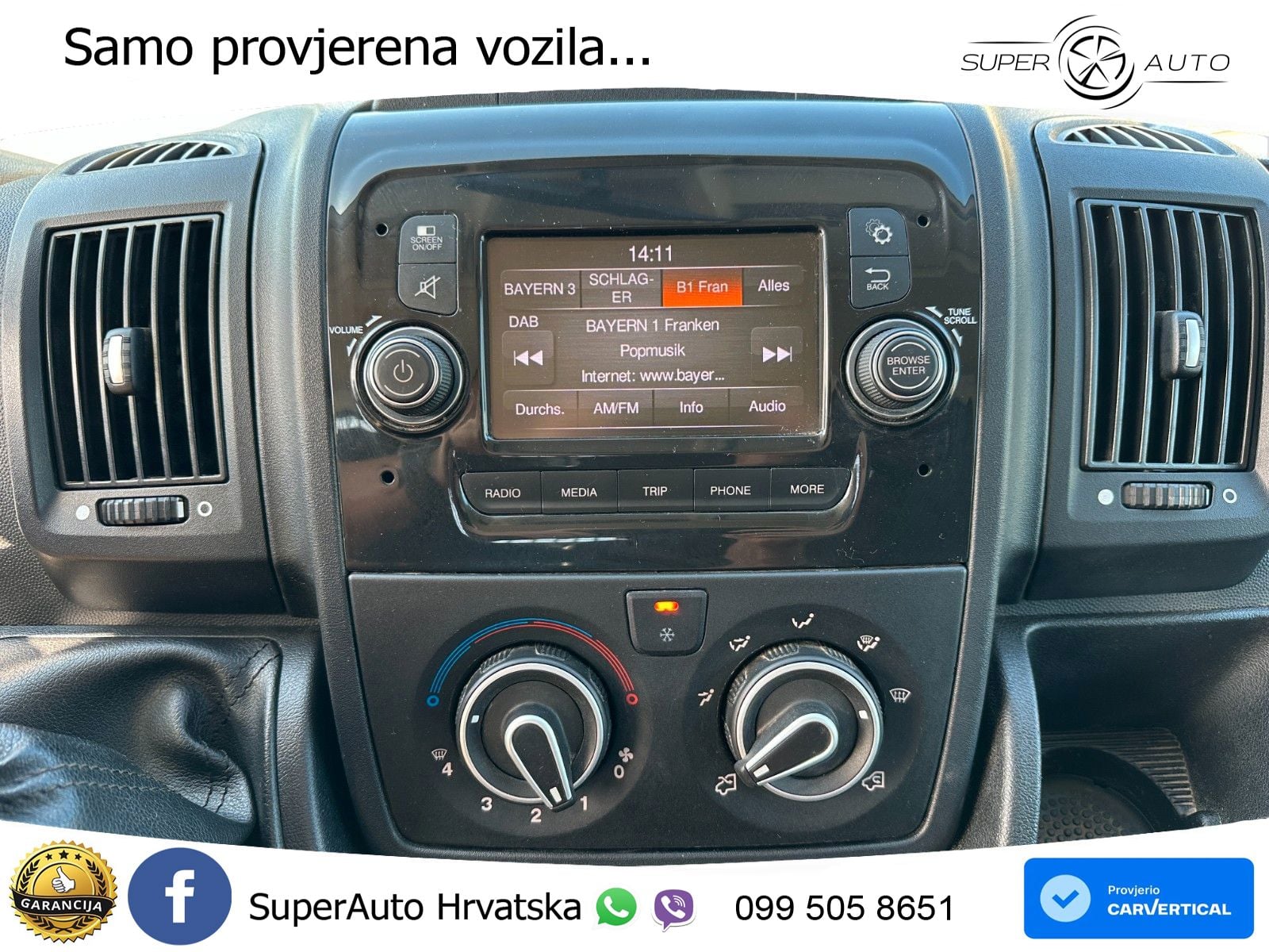 Citroën Jumper 3-Seiten Kipper Klima AHK 3,5T Tempomat 140 KS