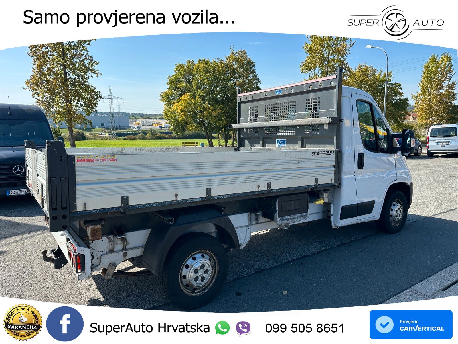 Citroën Jumper 3-Seiten Kipper Klima AHK 3,5T Tempomat 140 KS
