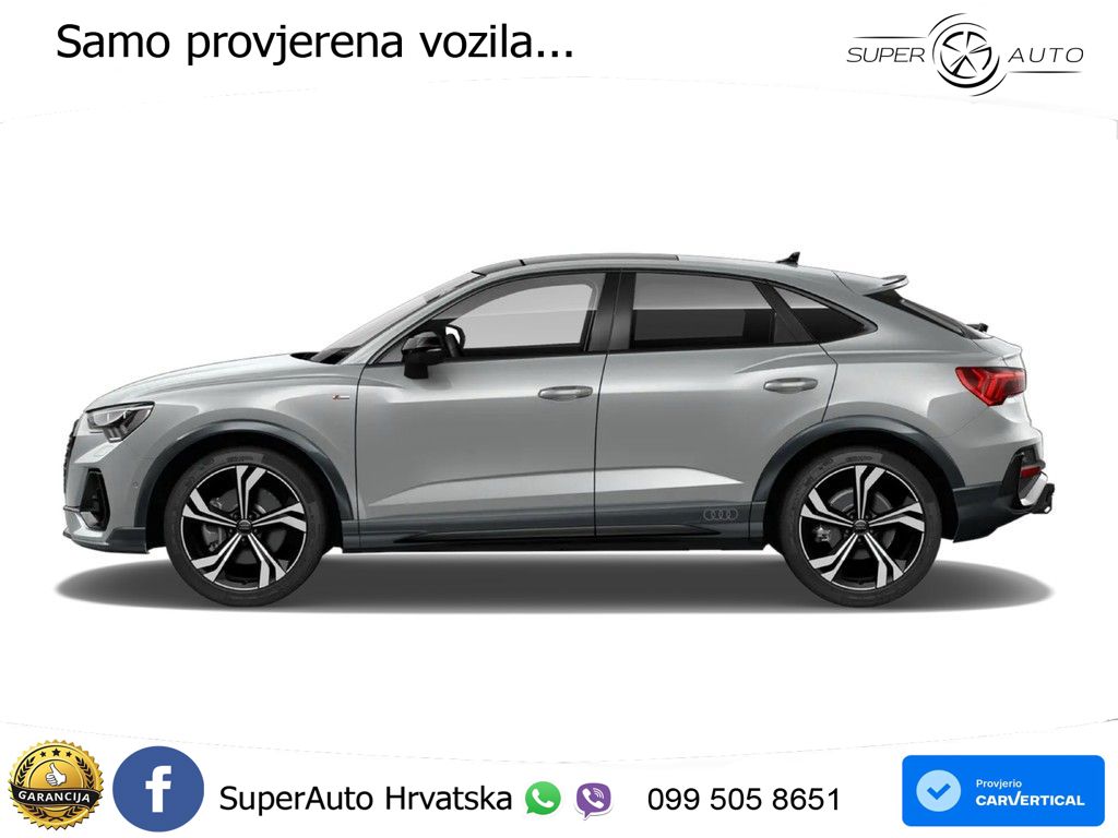 Audi Q3 II Sportback 45 TFSI (230 KS) quattro S tronic S line MATRIX+GR SJED+KAM