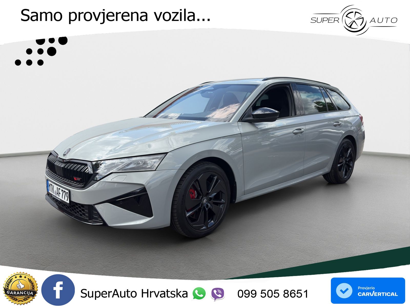 Škoda Octavia Combi RS 2.0 TSI (265 KS) DSG LED+GR SJED+ACC