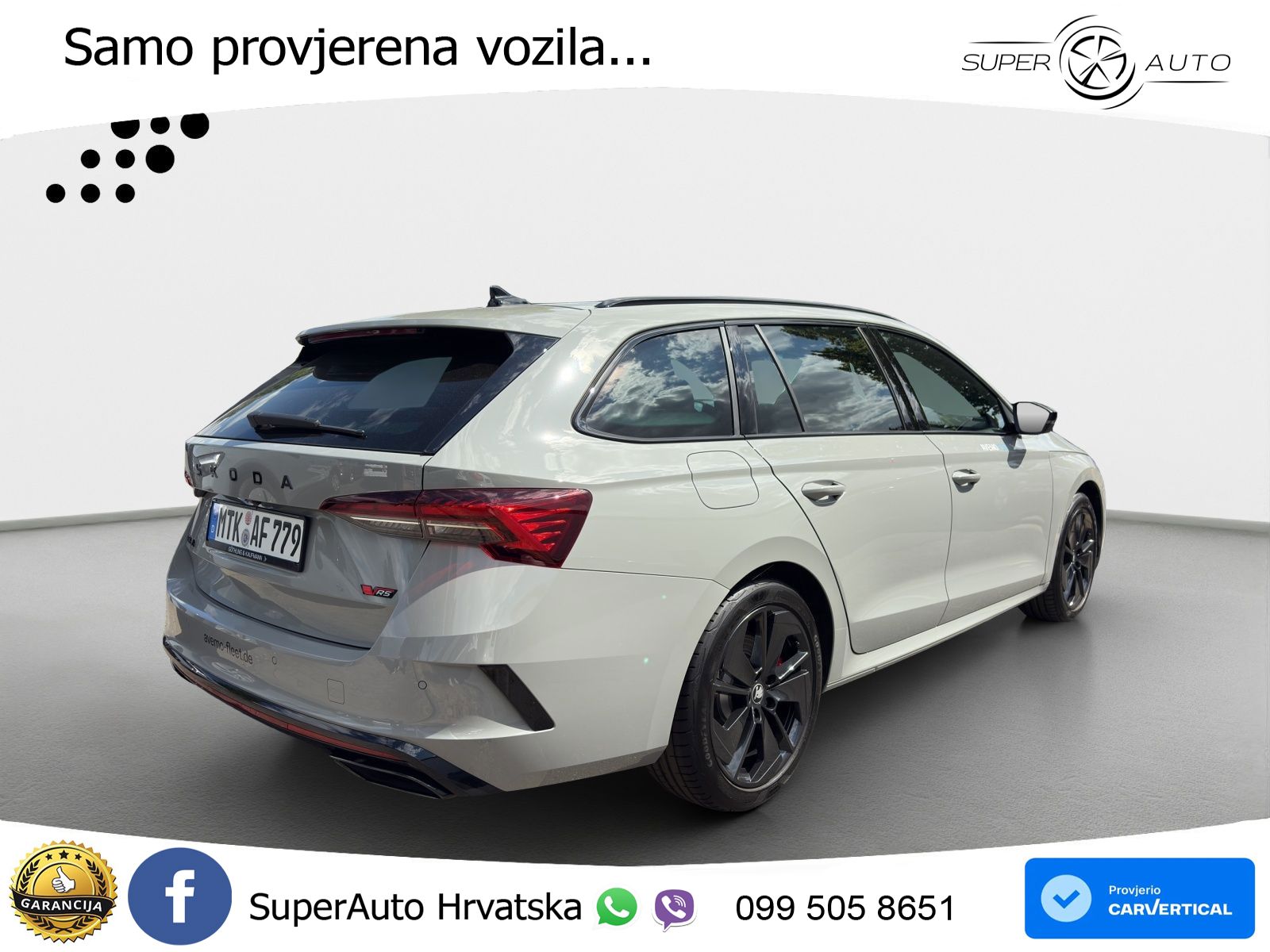 Škoda Octavia Combi RS 2.0 TSI (265 KS) DSG LED+GR SJED+ACC