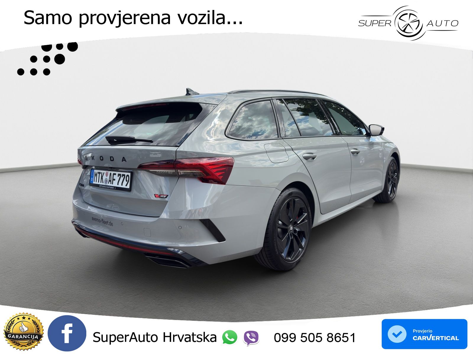 Škoda Octavia Combi RS 2.0 TSI (265 KS) DSG LED+GR SJED+ACC