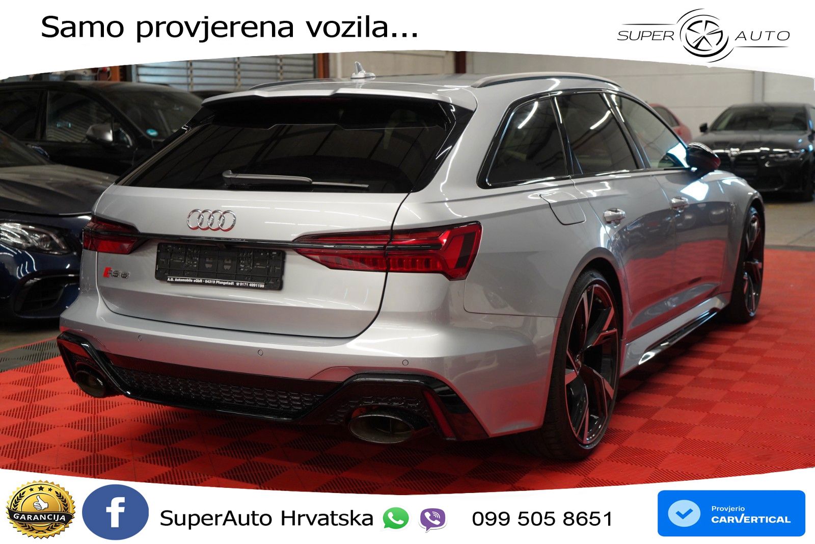 Audi RS6 Avant 4.0 TFSI V8 (600 KS) quattro Tiptronic ZRAČNI+ACC+GR SJED+KAM