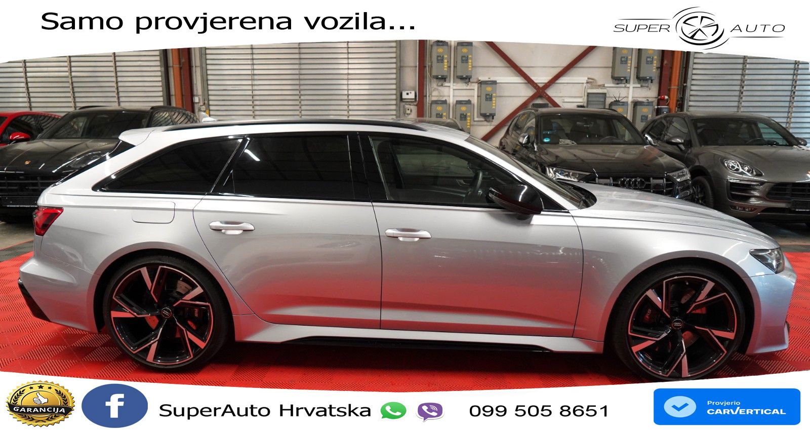 Audi RS6 Avant 4.0 TFSI V8 (600 KS) quattro Tiptronic ZRAČNI+ACC+GR SJED+KAM