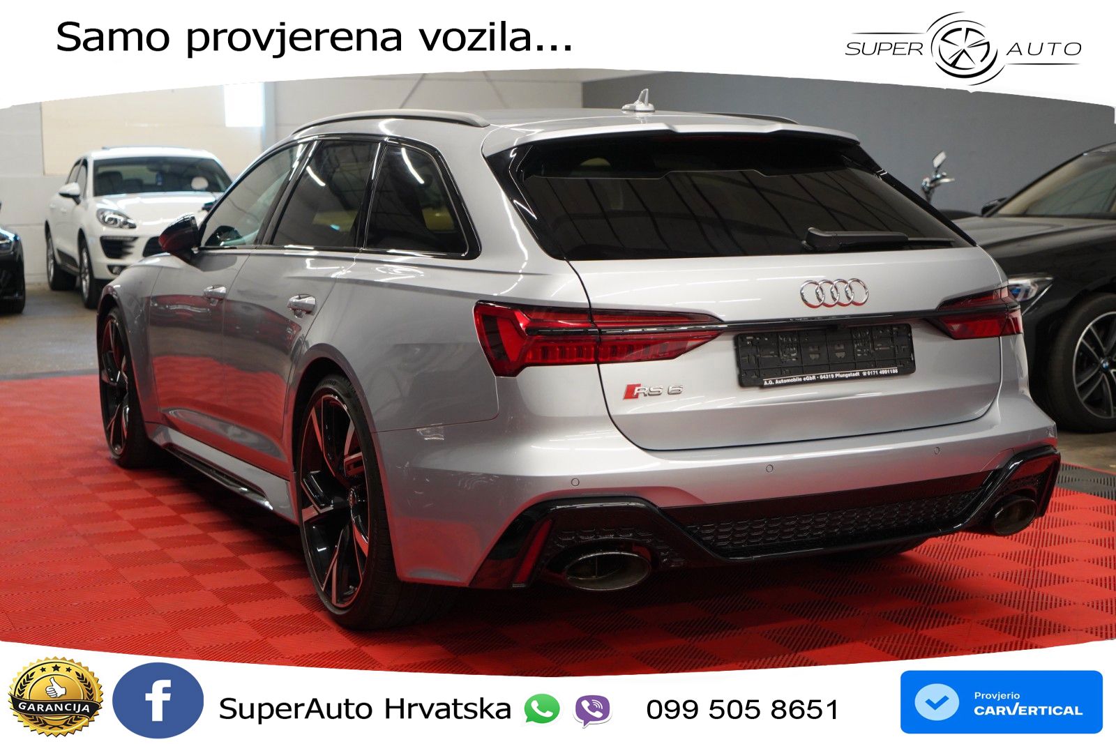Audi RS6 Avant 4.0 TFSI V8 (600 KS) quattro Tiptronic ZRAČNI+ACC+GR SJED+KAM