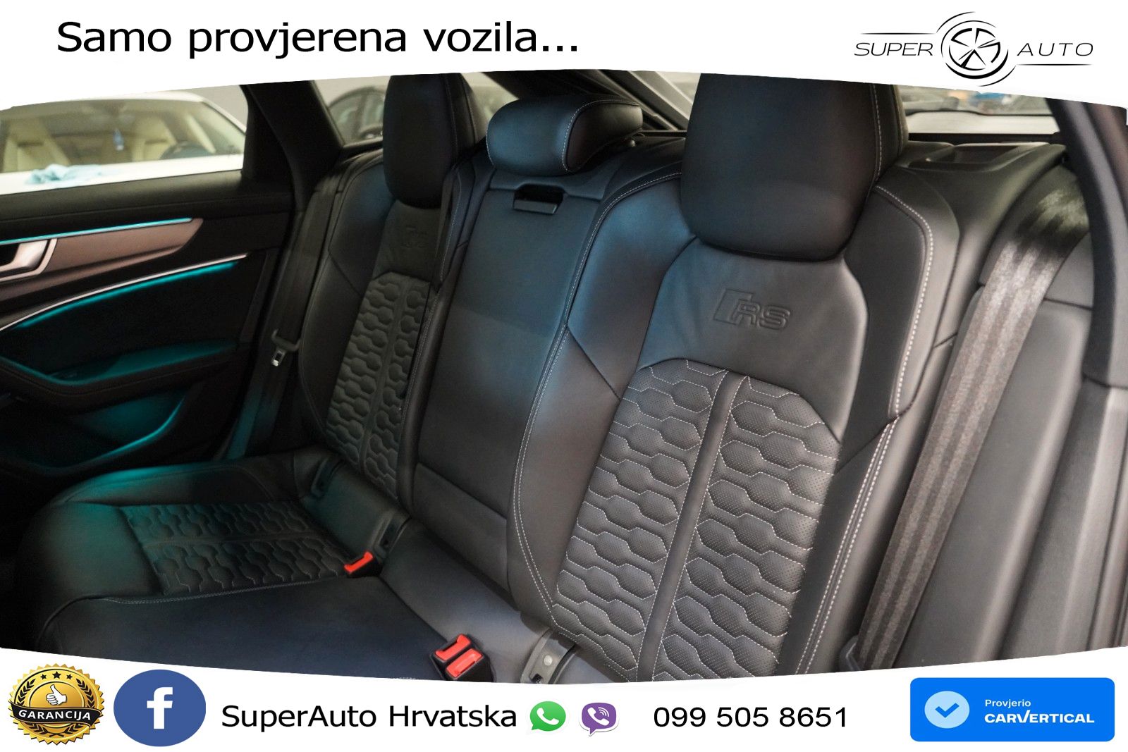 Audi RS6 Avant 4.0 TFSI V8 (600 KS) quattro Tiptronic ZRAČNI+ACC+GR SJED+KAM