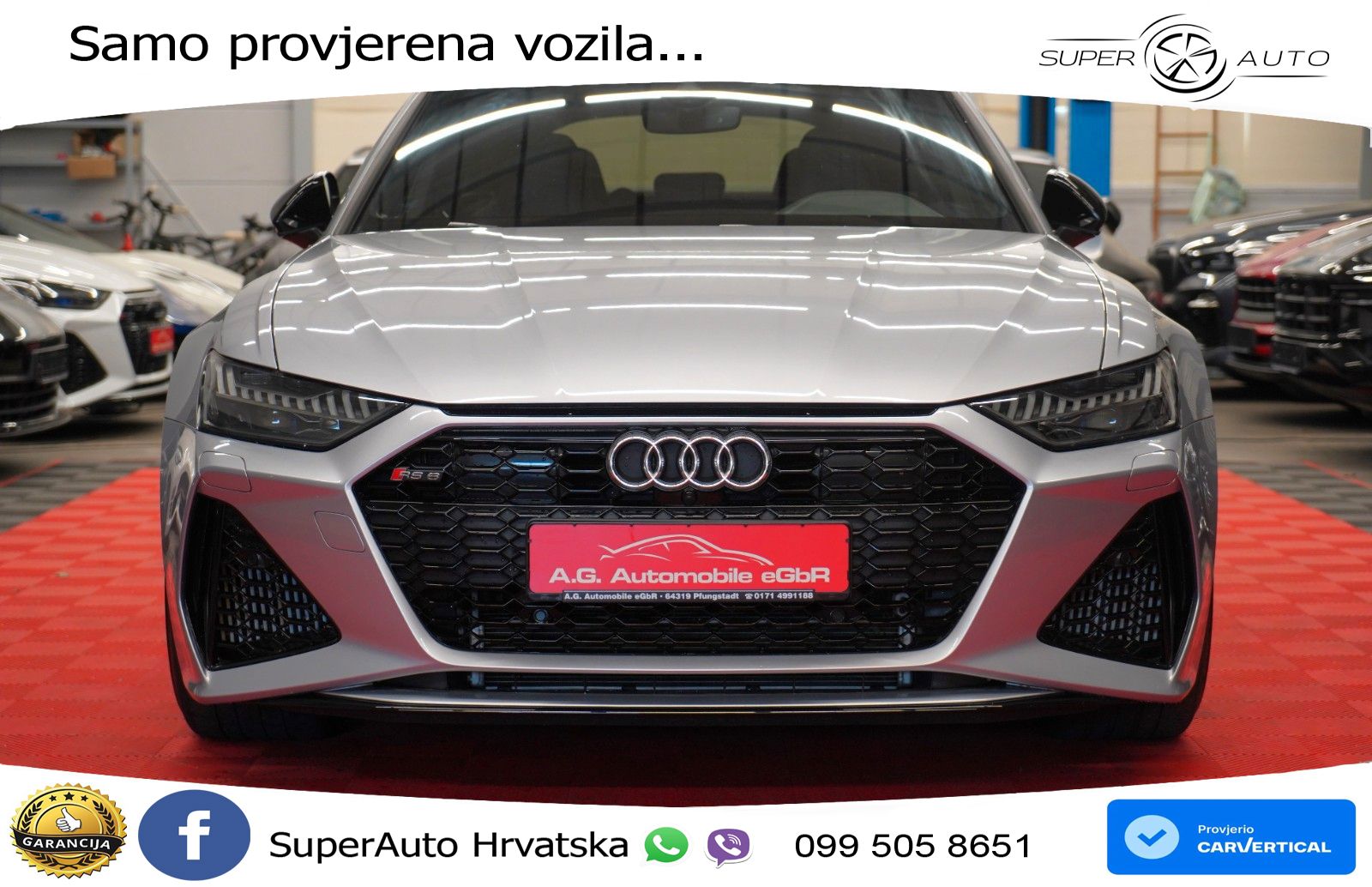 Audi RS6 Avant 4.0 TFSI V8 (600 KS) quattro Tiptronic ZRAČNI+ACC+GR SJED+KAM