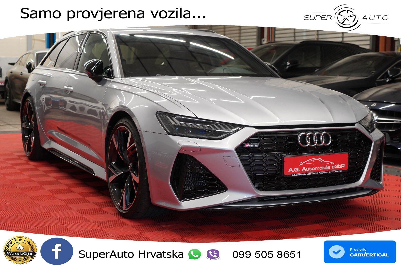 Audi RS6 Avant 4.0 TFSI V8 (600 KS) quattro Tiptronic ZRAČNI+ACC+GR SJED+KAM