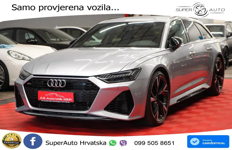 Audi RS6 Avant 4.0 TFSI V8 (600 KS) quattro Tiptronic ZRAČNI+ACC+GR SJED+KAM