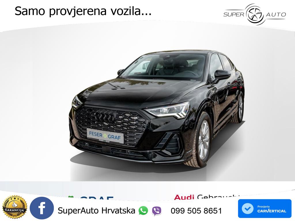 Audi Q3 II Sportback 35 TFSI (150 KS) S tronic 2x S line LED+GR SJED+ACC