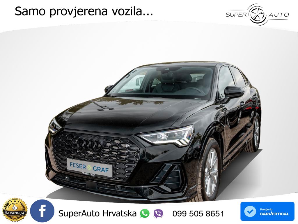 Audi Q3 II Sportback 35 TFSI (150 KS) S tronic 2x S line LED+GR SJED+ACC