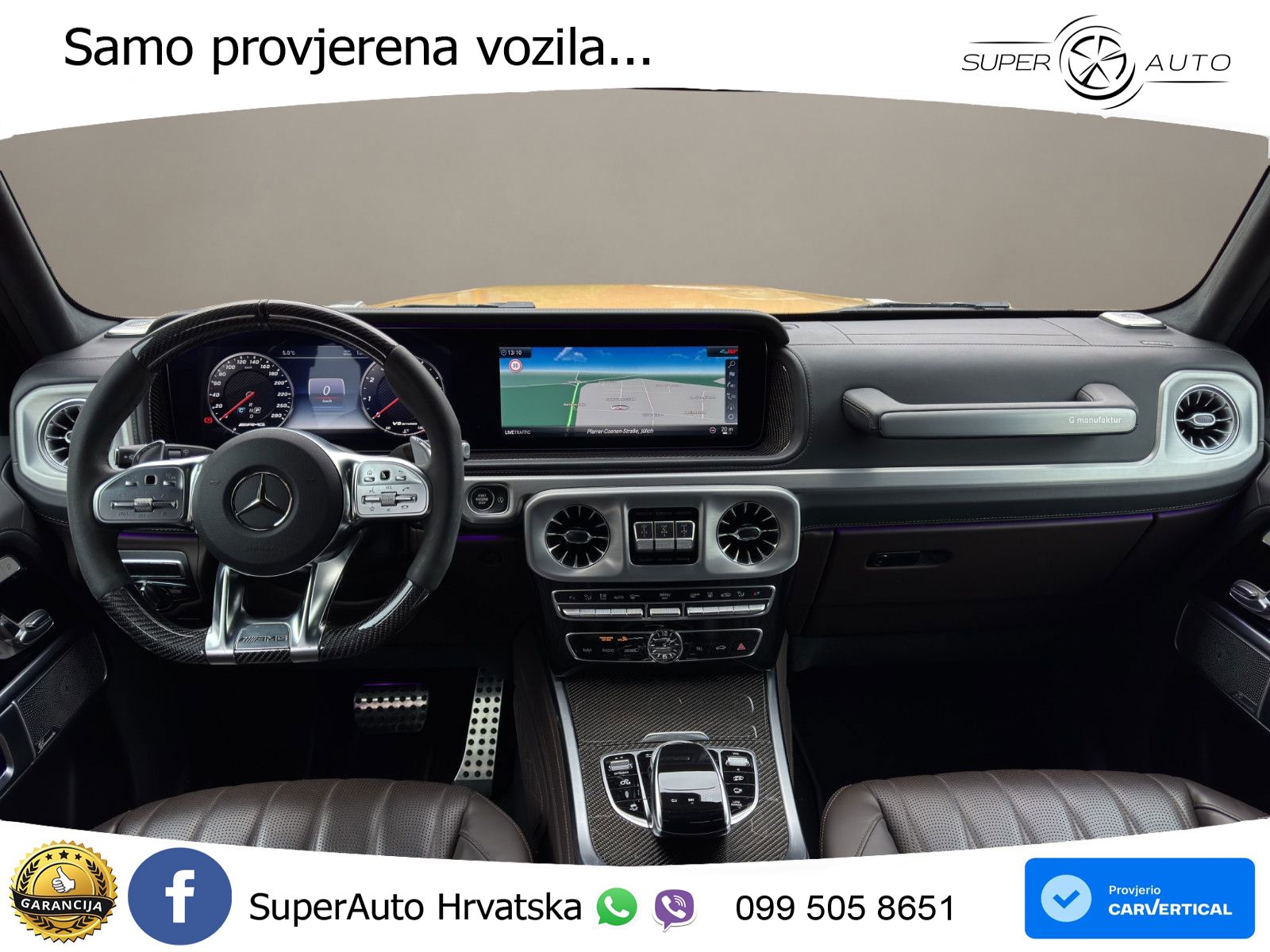 Mercedes AMG G 63 Long V8 (585 KS) 4MATIC 9G-TRONIC AMG SPEEDSHIFT TCT Manufaktur LED+GR SJED+ACC