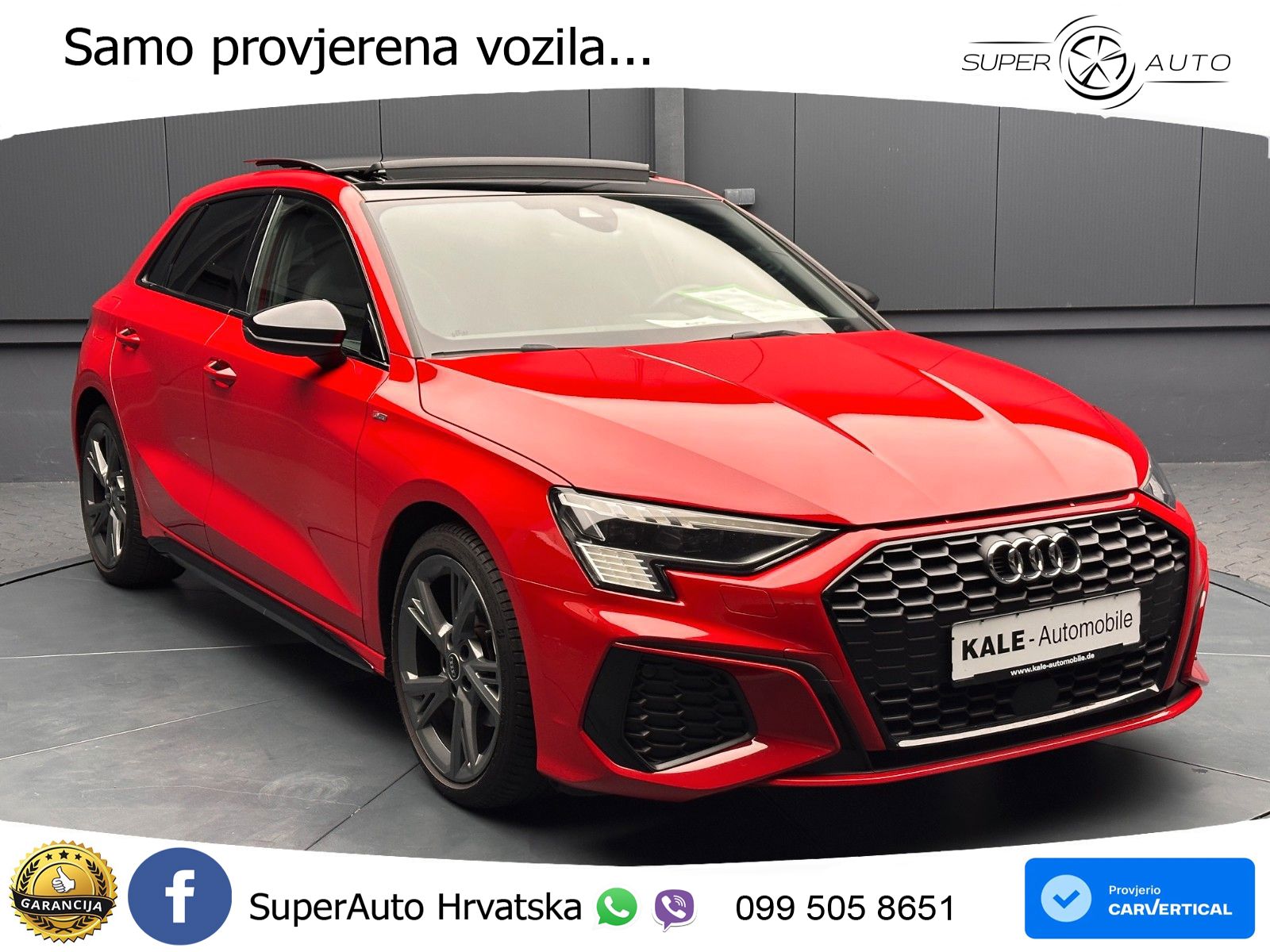 Audi A3 35 TFSI (150 KS) S line LED+GR SJED+ACC