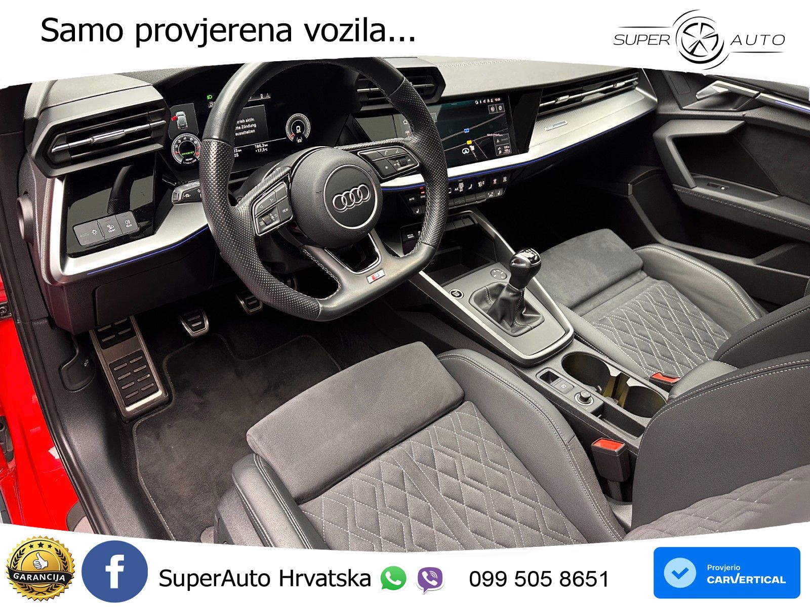 Audi A3 35 TFSI (150 KS) S line LED+GR SJED+ACC
