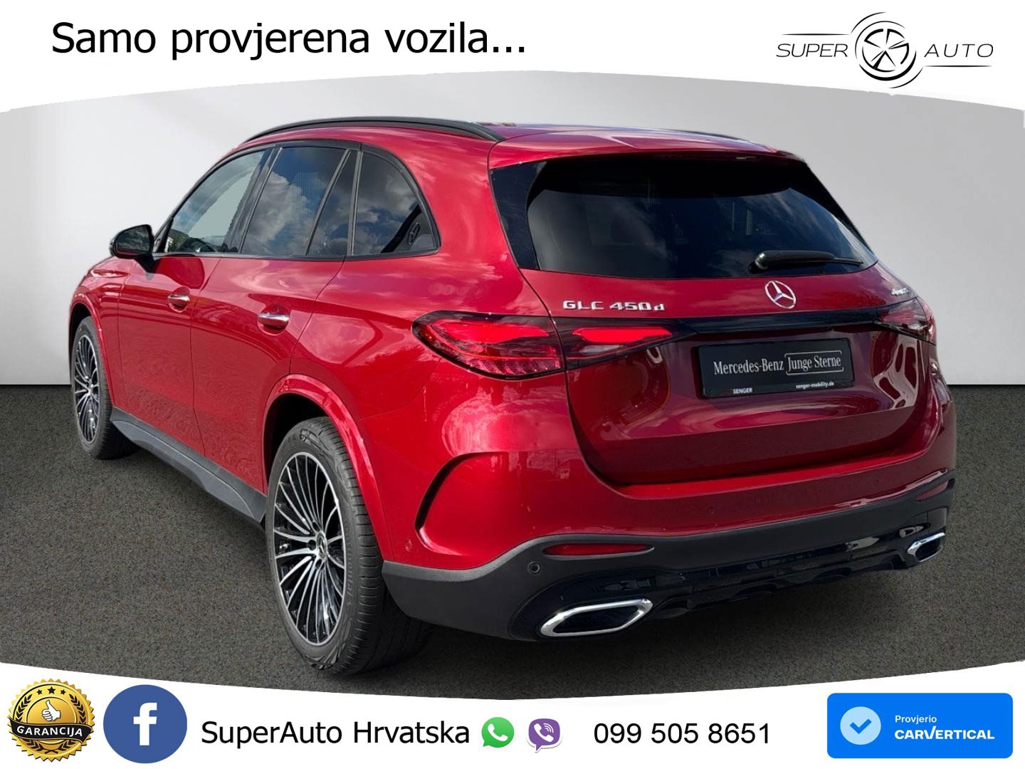 Mercedes GLC 450d (367 KS) 4MATIC 9G-TRONIC AMG ZRAČNI+ACC+GR SJED+360+PANO