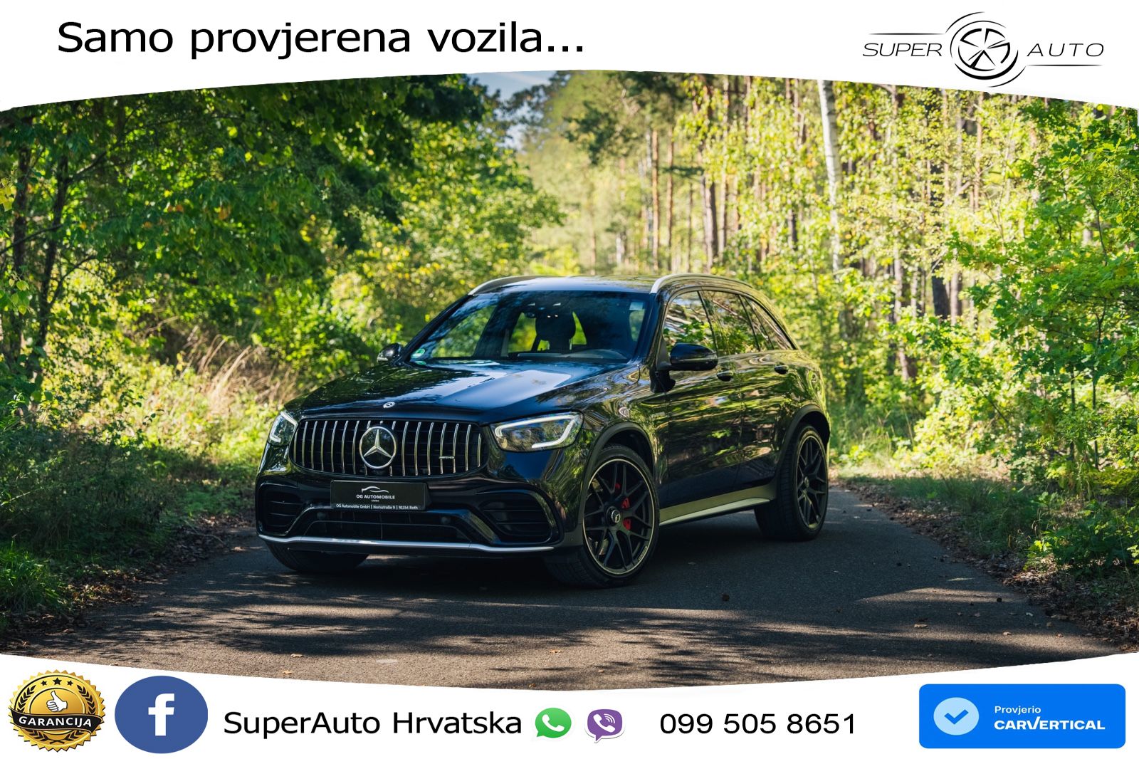 Mercedes AMG GLC 63 S V8 (510 KS) 4MATIC+ MCT LED+GR SJED+ACC