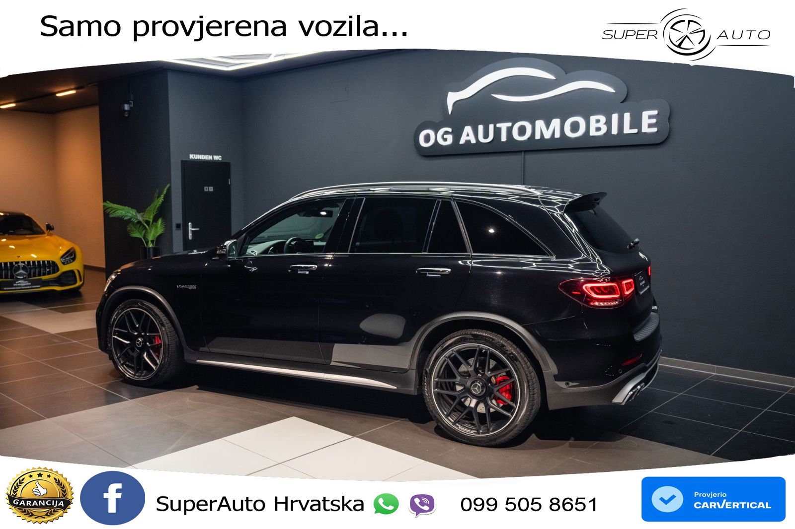 Mercedes AMG GLC 63 S V8 (510 KS) 4MATIC+ MCT LED+GR SJED+ACC