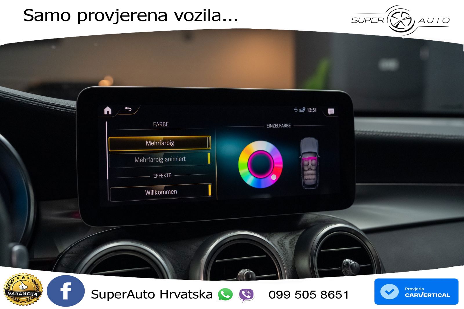 Mercedes AMG GLC 63 S V8 (510 KS) 4MATIC+ MCT LED+GR SJED+ACC
