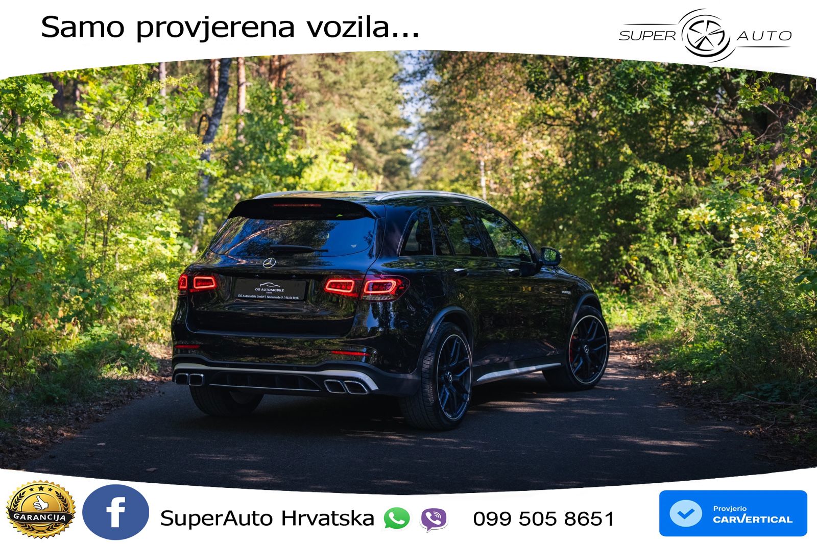 Mercedes AMG GLC 63 S V8 (510 KS) 4MATIC+ MCT LED+GR SJED+ACC