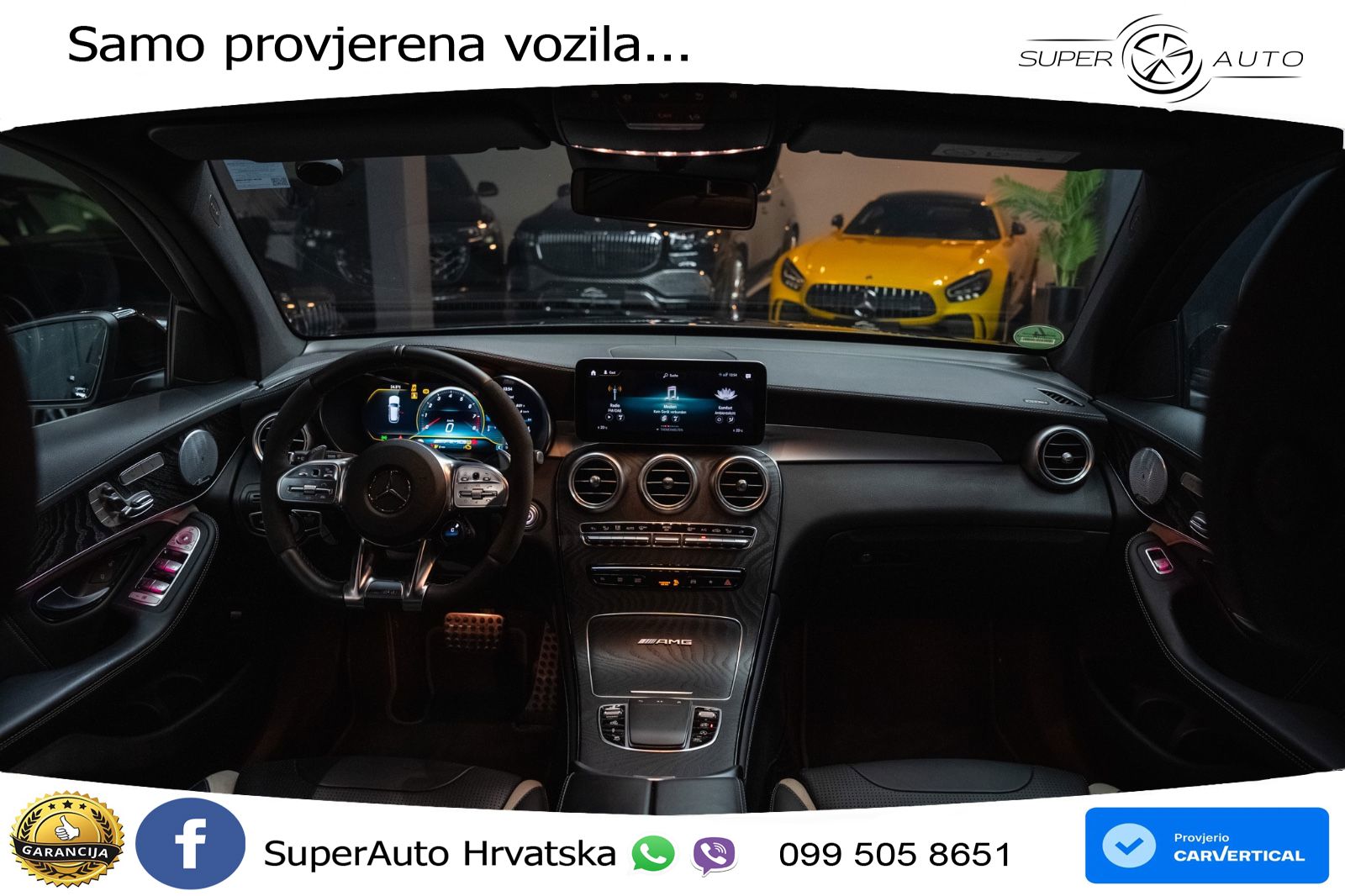 Mercedes AMG GLC 63 S V8 (510 KS) 4MATIC+ MCT LED+GR SJED+ACC