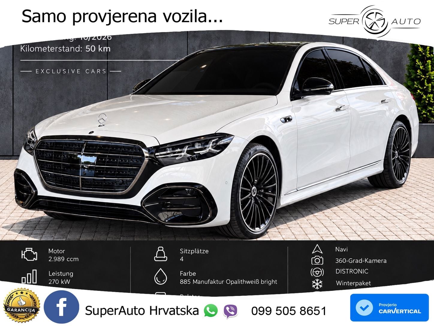 Mercedes S 450d (367 KS) EQ Boost 4MATIC 9G-TRONIC AMG ACC+HEAD+4xGR SJED+360+PANO