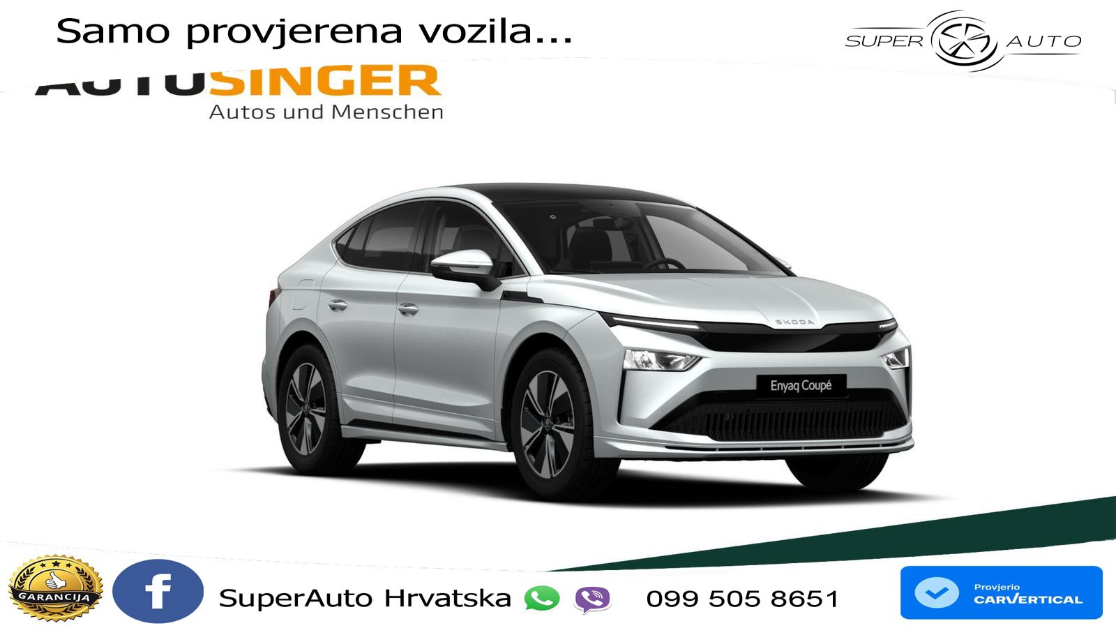 Škoda Enyaq Coupe iV 85 82 kWh (286 KS) LED+GR SJED+ACC