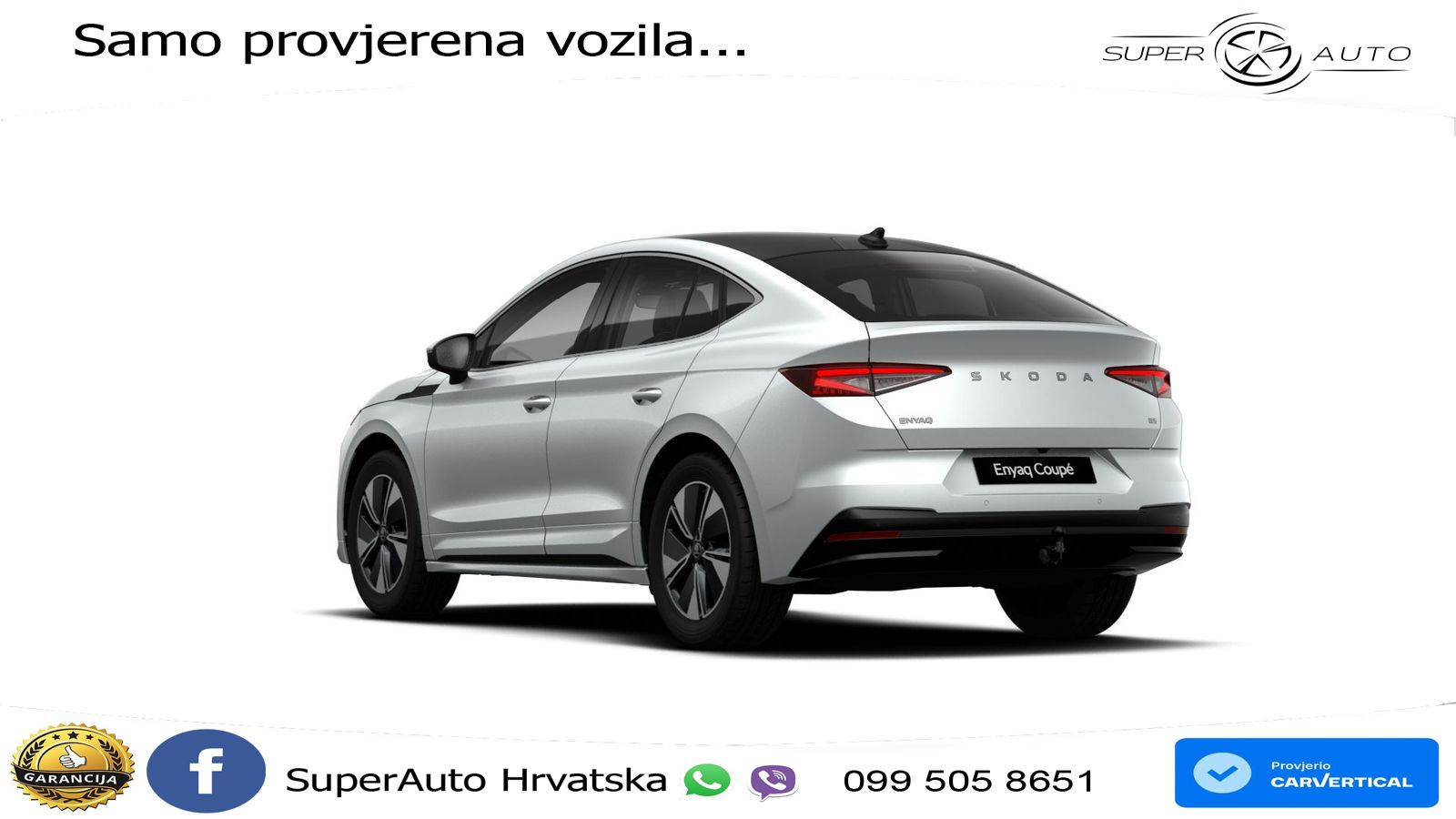 Škoda Enyaq Coupe iV 85 82 kWh (286 KS) LED+GR SJED+ACC