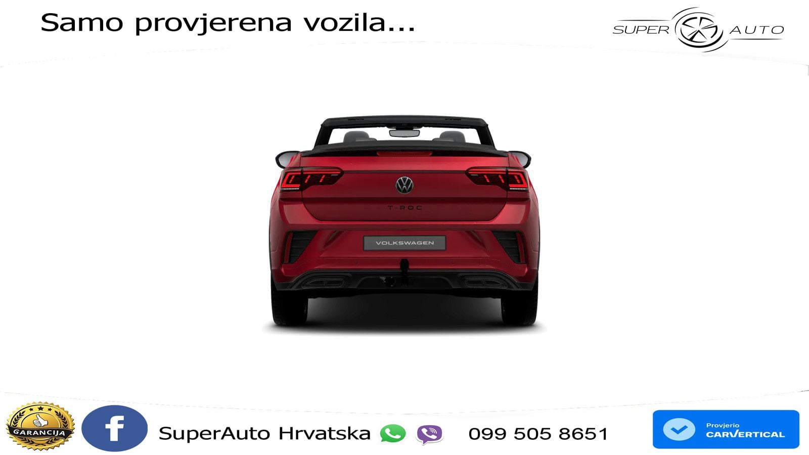 Volkswagen T-Roc 1.5 TSI (150 KS) R-Line LED+GR SJED+ACC