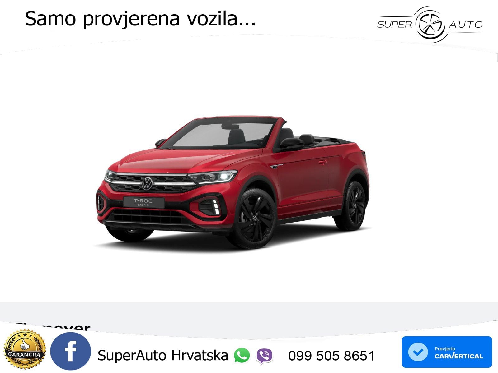Volkswagen T-Roc 1.5 TSI (150 KS) R-Line LED+GR SJED+ACC
