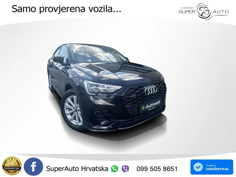 Audi Q3 Sportback 40 TDI (200 KS) quattro S tronic S line LED+GR SJED+ACC