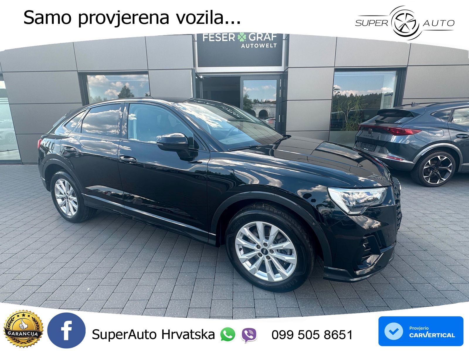 Audi Q3 Sportback 40 TDI (200 KS) quattro S tronic S line LED+GR SJED+ACC