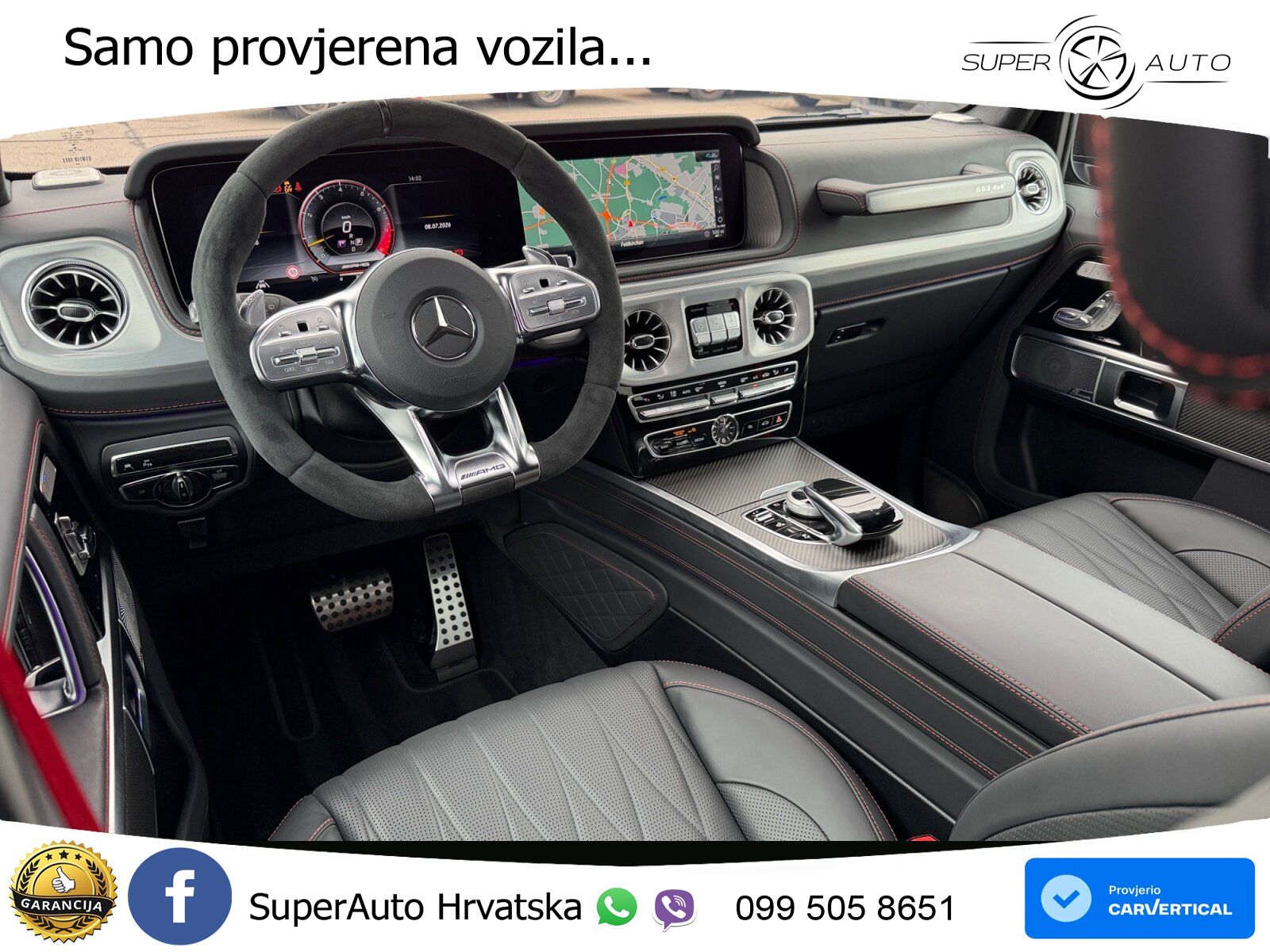 Mercedes AMG G 63 Long V8 (585 KS) 4MATIC 9G-TRONIC AMG SPEEDSHIFT PLUS Superior LED+GR SJED+ACC