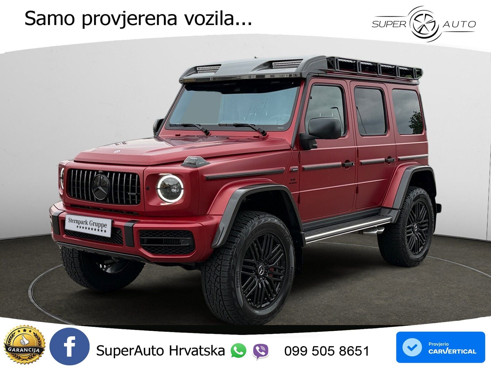 Mercedes AMG G 63 Long V8 (585 KS) 4MATIC 9G-TRONIC AMG SPEEDSHIFT PLUS Superior LED+GR SJED+ACC