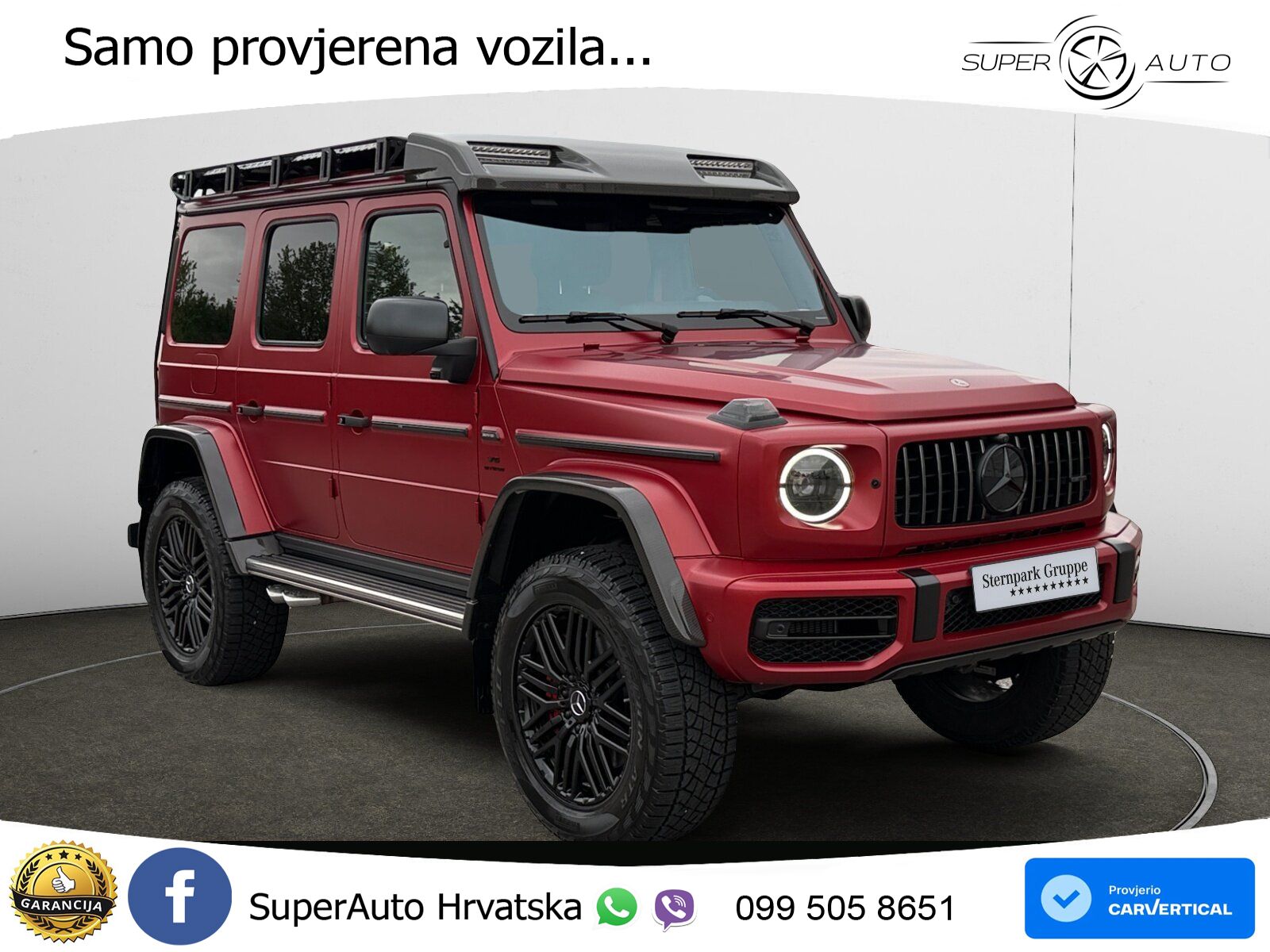 Mercedes AMG G 63 Long V8 (585 KS) 4MATIC 9G-TRONIC AMG SPEEDSHIFT PLUS Superior LED+GR SJED+ACC