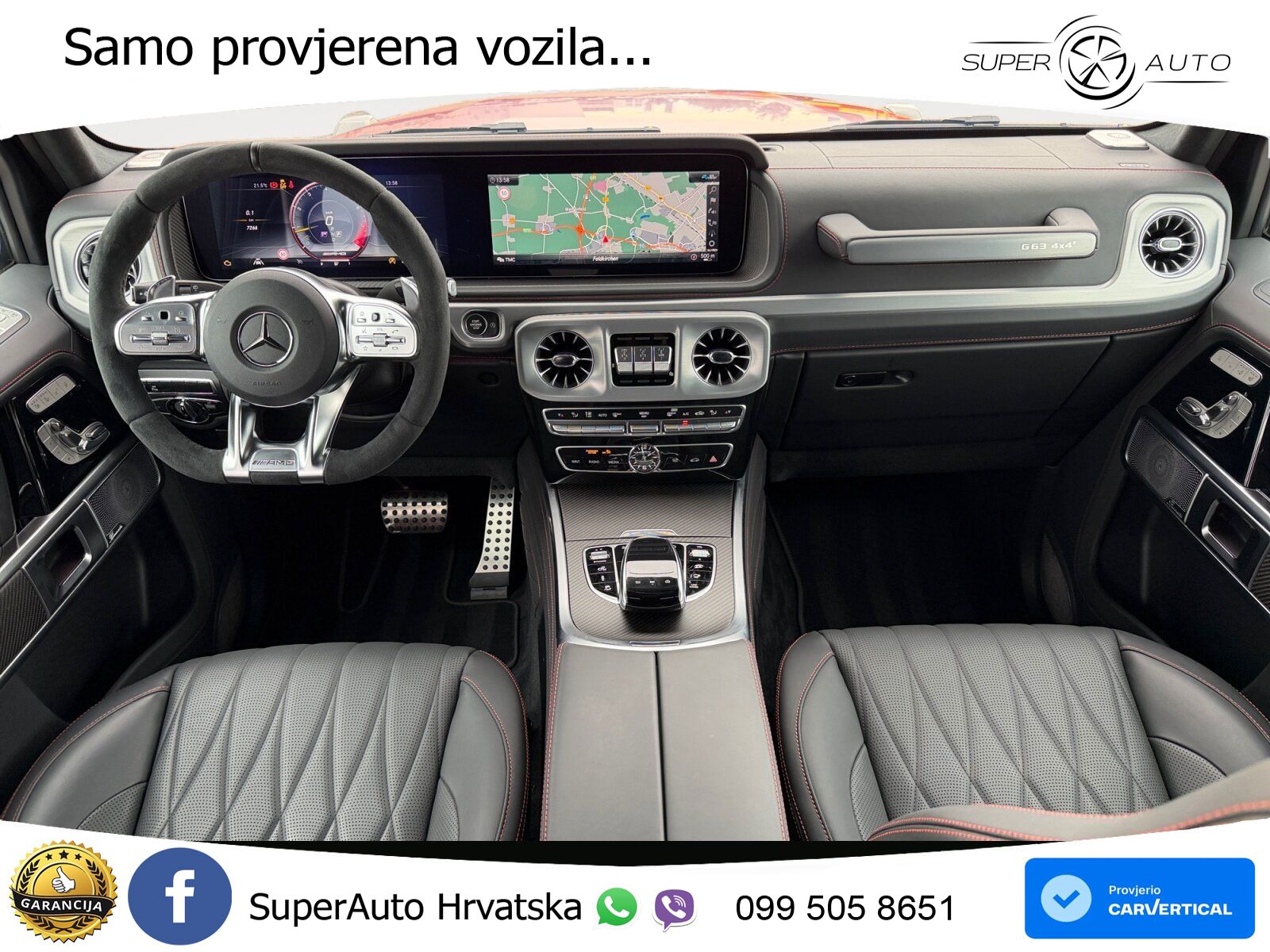 Mercedes AMG G 63 Long V8 (585 KS) 4MATIC 9G-TRONIC AMG SPEEDSHIFT PLUS Superior LED+GR SJED+ACC