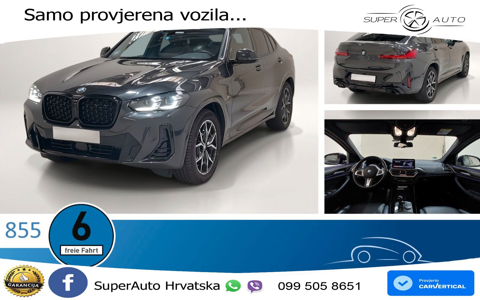 BMW X4 30d (286 KS) xDrive Steptronic M Sport ACC+GR SJED+360+PANO