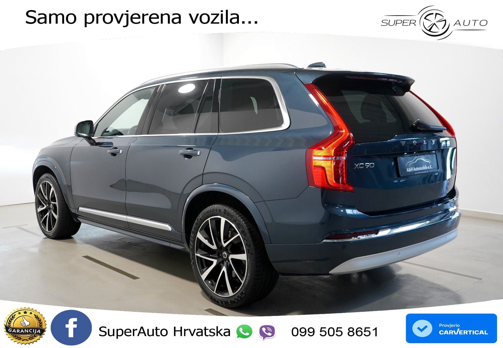 Volvo XC90 2.0 B5 Diesel AWD Automatic ACC+HEAD+4xGR SJED+360+PANO