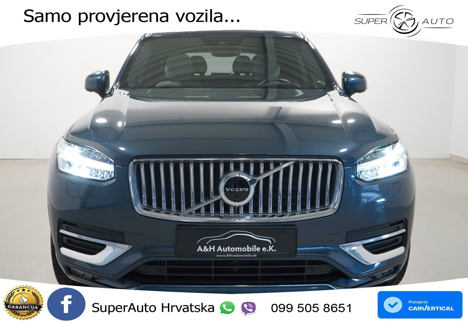 Volvo XC90 2.0 B5 Diesel AWD Automatic ACC+HEAD+4xGR SJED+360+PANO